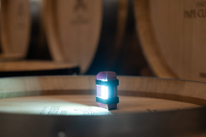 Source lumineuse Lumireur allumée pour lire le vin au mireur